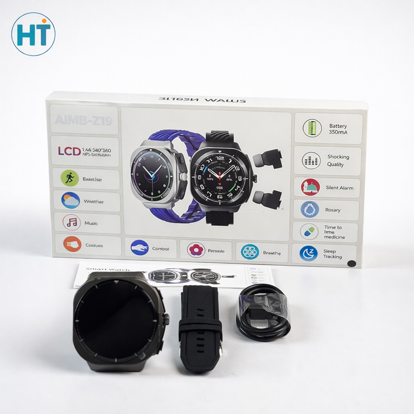 AIMB Z19 Smartwatch with Earbuds