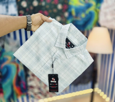 Shy Looks Pure Cotton full Sleeve Chick Shirt for Men's